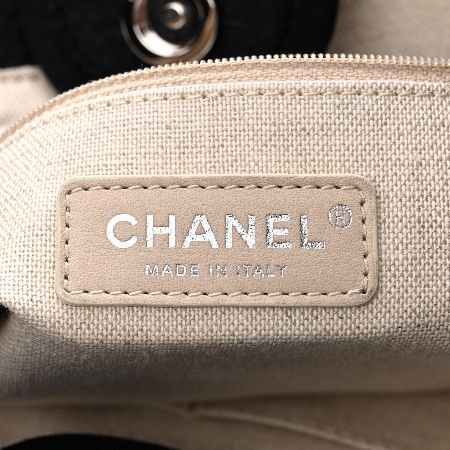 Chanel Mixed Fibers Small Deauville Tote Black 7 of 12