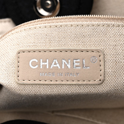 Chanel Mixed Fibers Small Deauville Tote Black 7 of 12