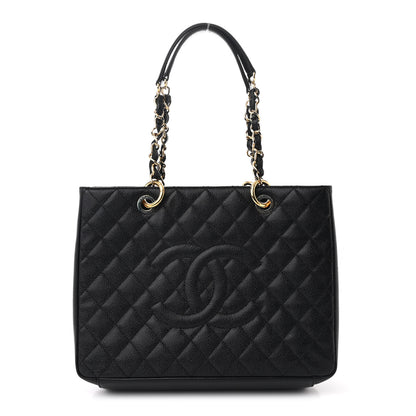 Chanel Caviar Quilted Grand Shopping Tote GST Black 1 of 13