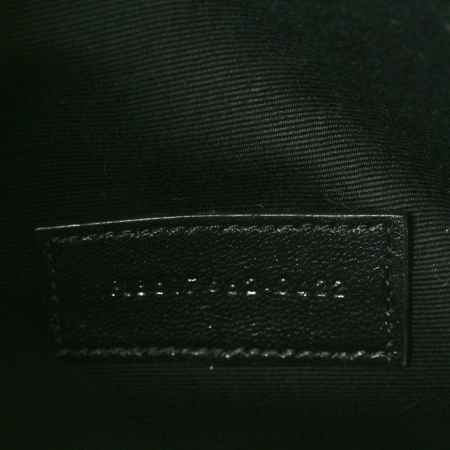 Grain De Poudre Matelasse Chevron Monogram Envelope Clutch Black