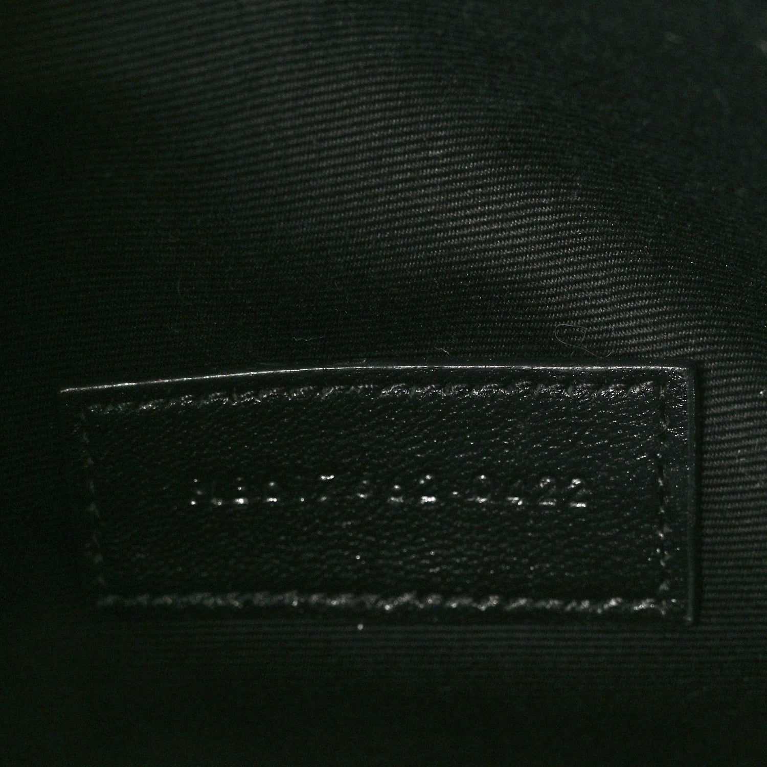Saint Laurent Grain De Poudre Matelasse Chevron Monogram Envelope Clutch Black 6 of 10
