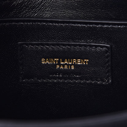 Saint Laurent Suede Studded Medium Classic Monogram Kate Satchel Black 9 of 9