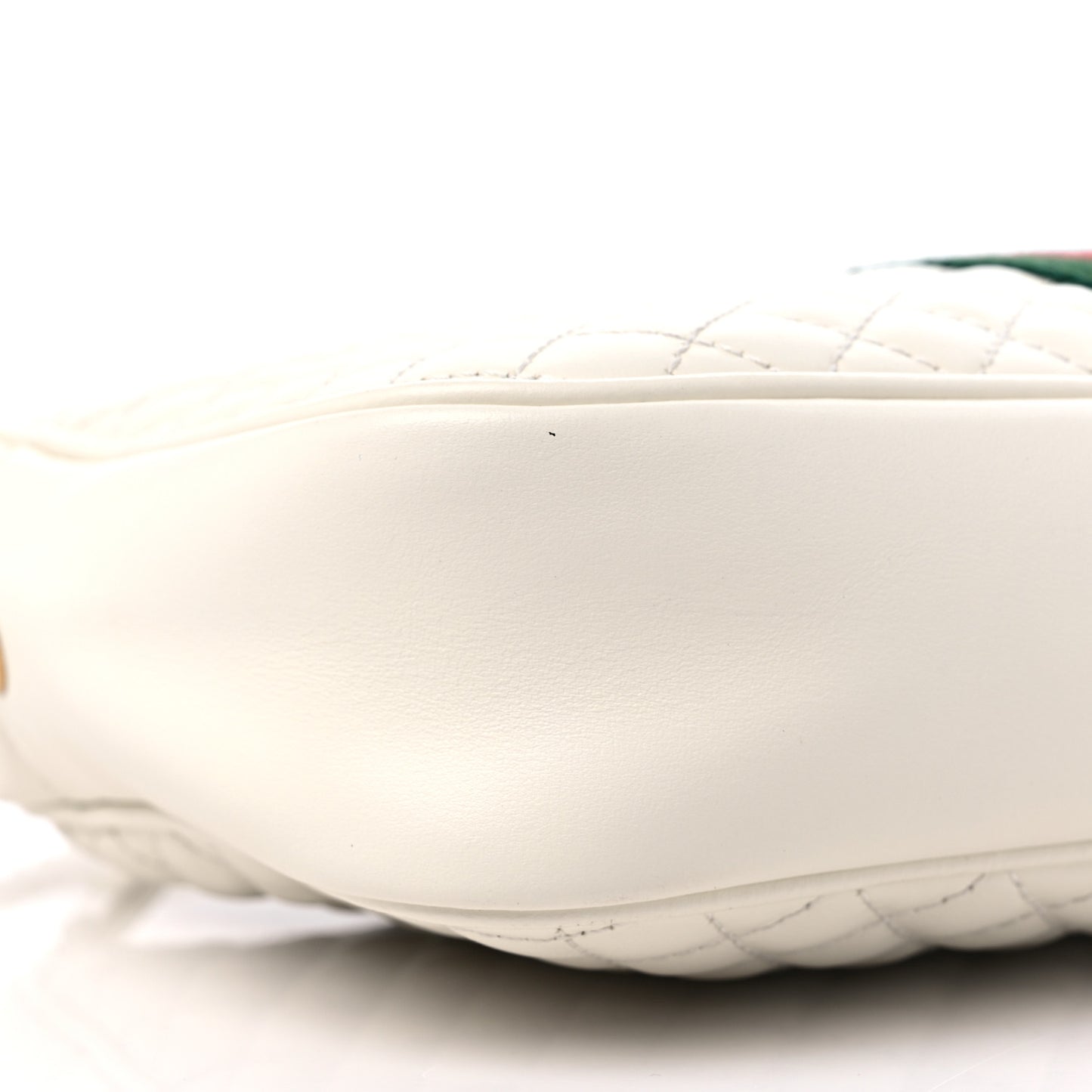 Nappa Web Trapuntata Small GG Shoulder Bag White