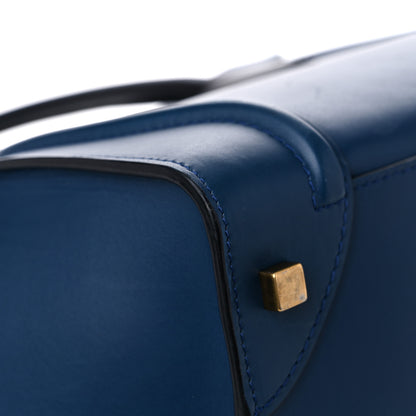 Celine Smooth Calfskin Mini Bi-Color Luggage Ocean Blue 9 of 19
