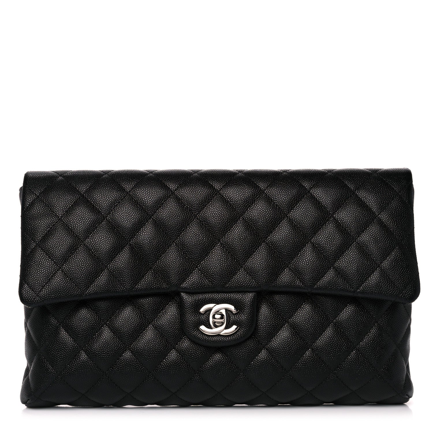 Chanel Caviar Quilted Flap Clutch Black 1 of 11