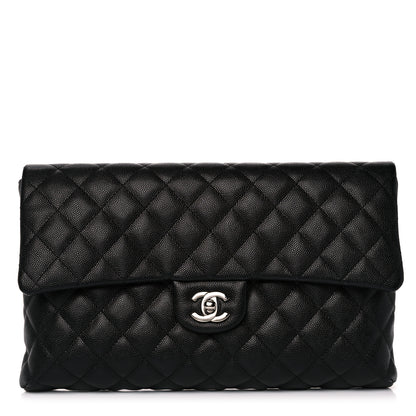 Chanel Caviar Quilted Flap Clutch Black 1 of 11