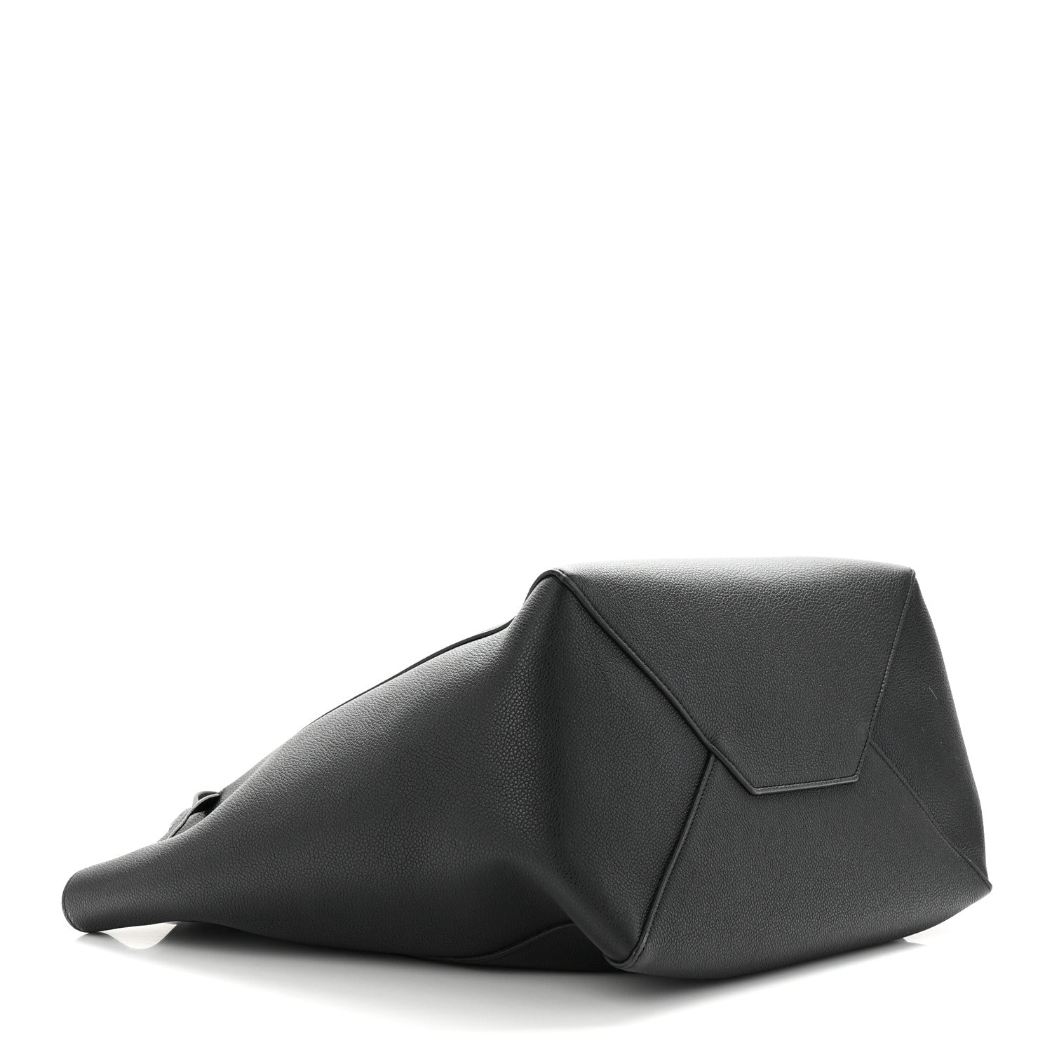 Celine Soft Grained Calfskin Small Belt Cabas Phantom Black 4 of 10