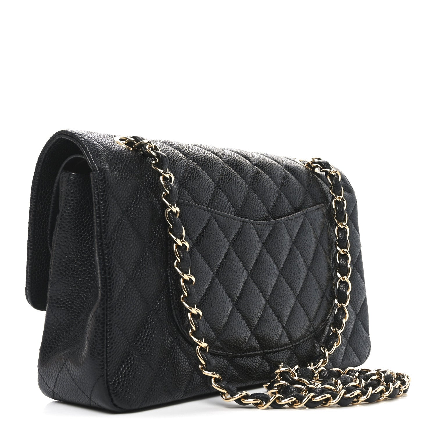 Chanel Caviar Quilted Medium Double Flap Black 3 of 10