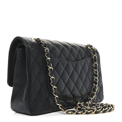 Chanel Caviar Quilted Medium Double Flap Black 3 of 10