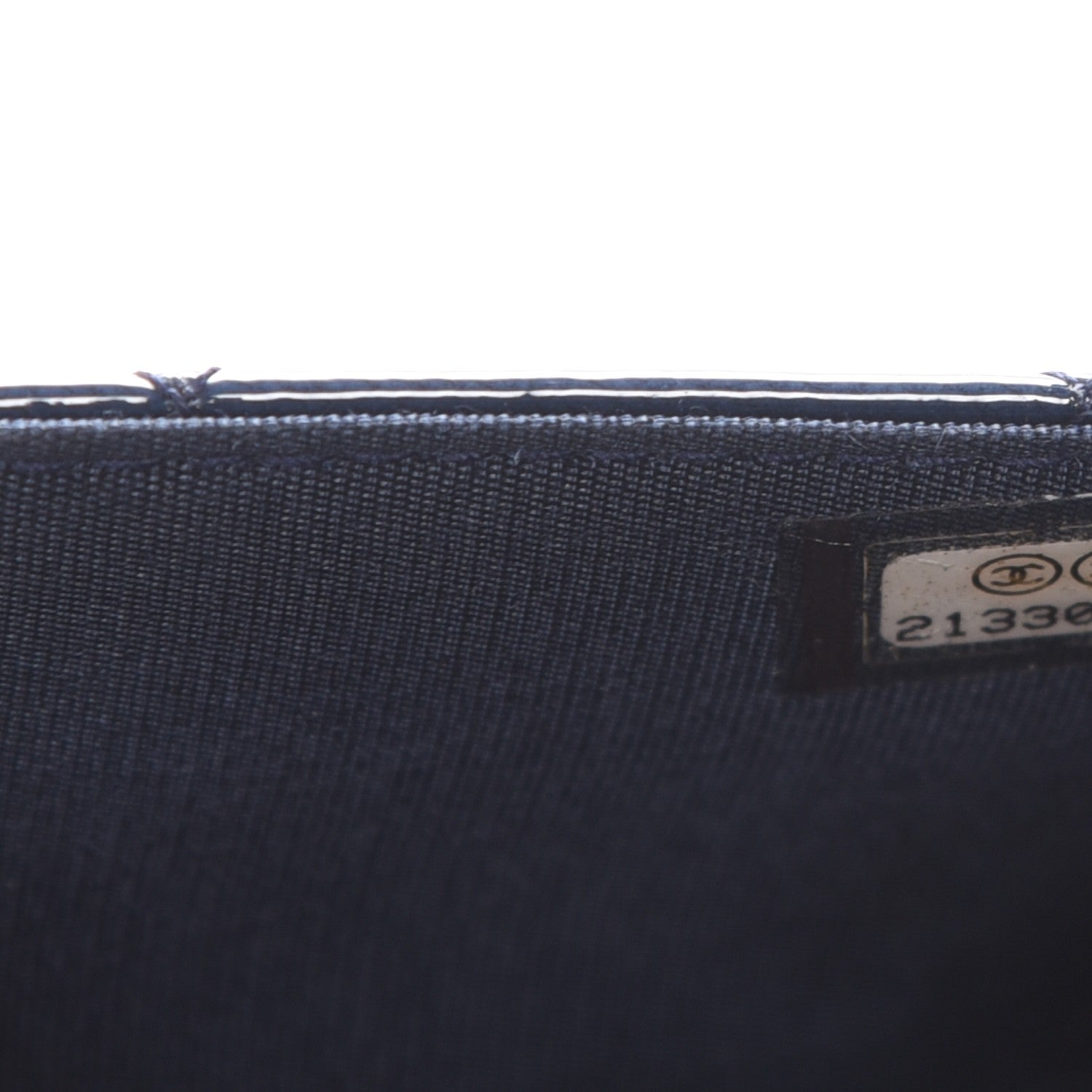 Chanel Patent Goatskin Quilted CC Eyelet Wallet On Chain WOC Blue 9 of 9