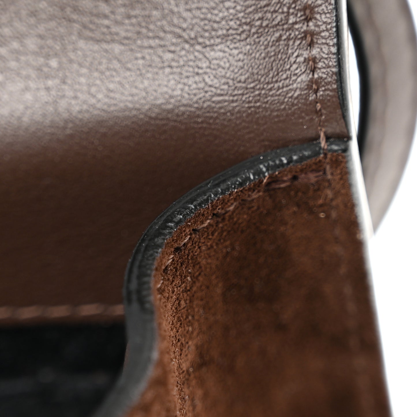 Suede Studded Mini Rebel Crossbody Brown