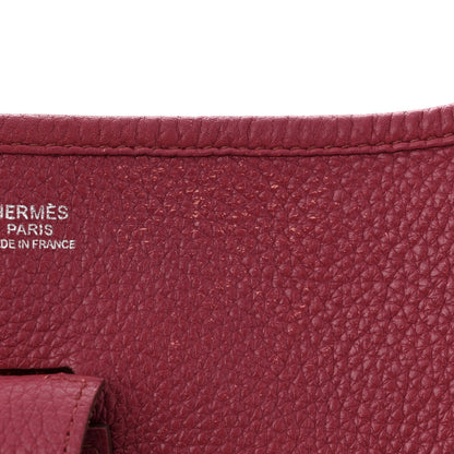 Hermes Taurillon Clemence Evelyne III PM Rubis 11 of 12