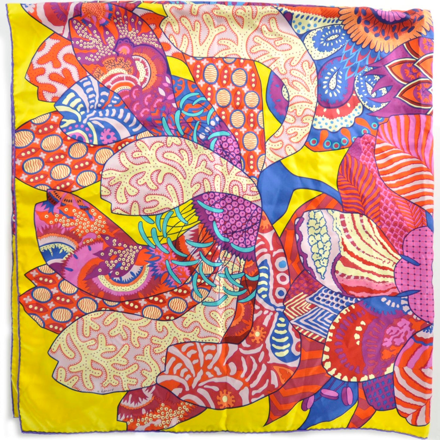 Silk Fleurs d Indiennes Shawl GM 140