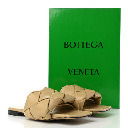 Bottega Veneta Nappa Maxi Intrecciato Lido Flat Sandals 38 Cane Sugar 8 of 8