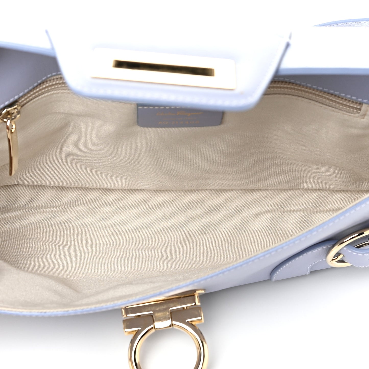 Calfskin Motherwell Clutch Lilac