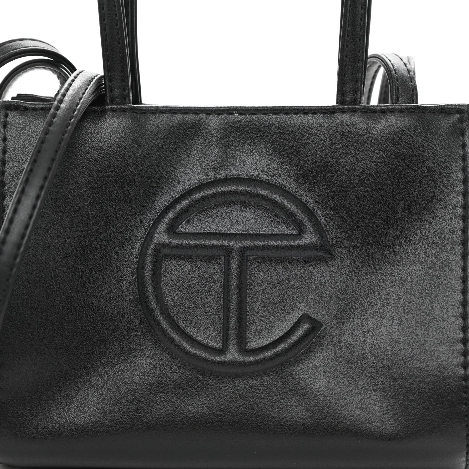 Telfar Vegan Leather Small Shopping Bag Black 9 of 9