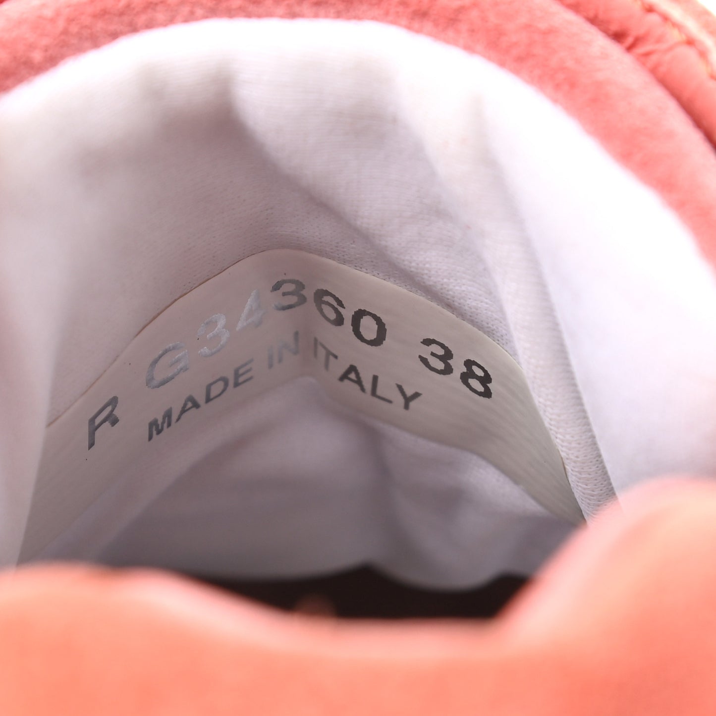 Nylon Lambskin Suede Calfskin CC Sneakers 38 Coral