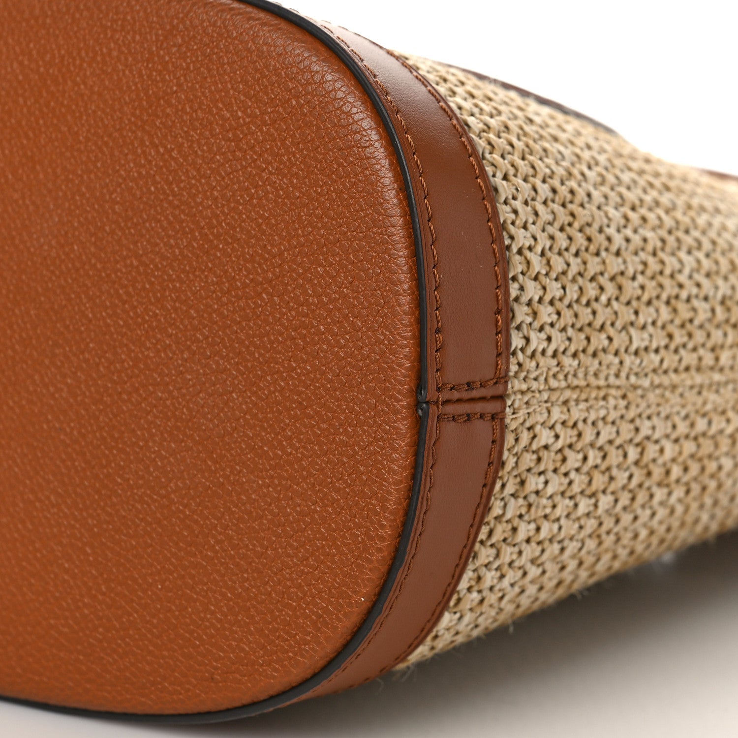 Louis Vuitton Kitted Raffia Petit Bucket Caramel 8 of 8