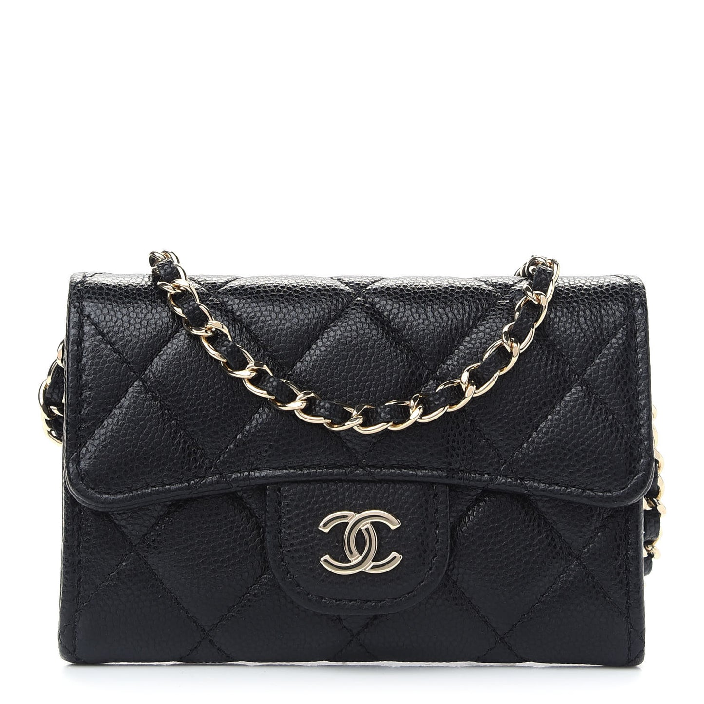 Caviar Quilted Belt Bag Black