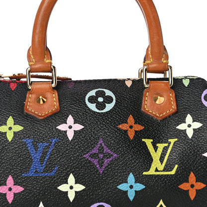 Louis Vuitton Monogram Multicolor Mini Sac HL Speedy Black 6 of 11