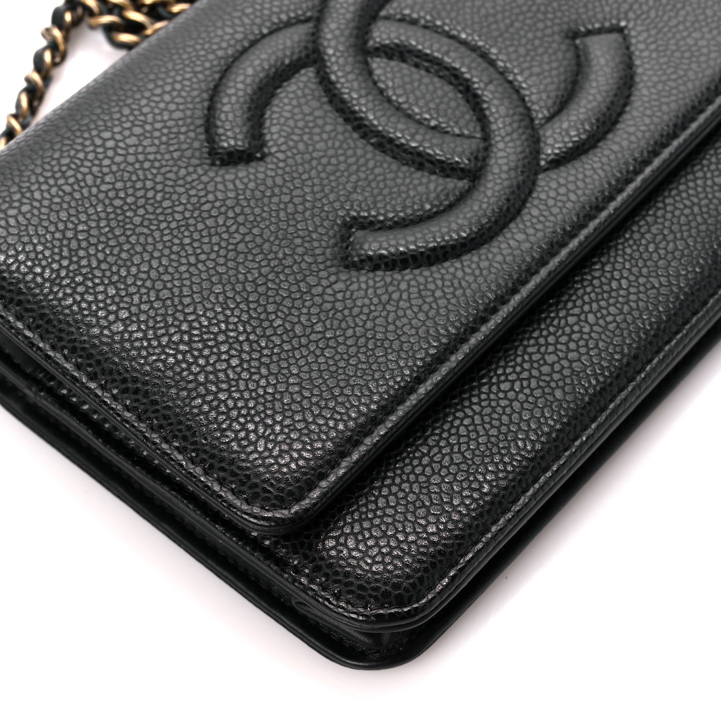 Caviar Timeless CC Wallet on Chain WOC Black