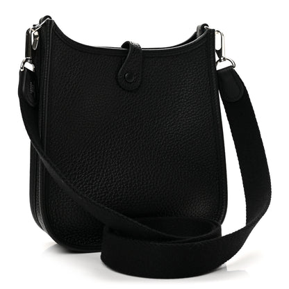 Hermes Taurillon Clemence Evelyne TPM Black 3 of 11