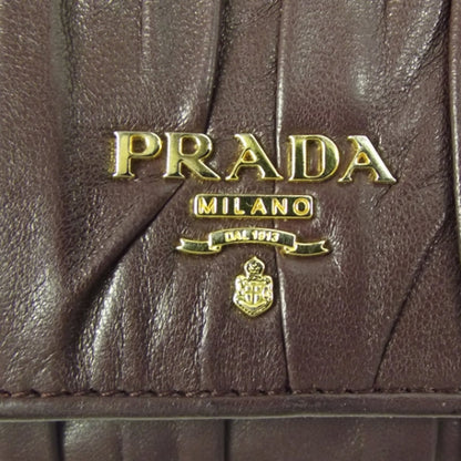Prada Nappa Gaufre Continental Wallet Plum 8 of 8