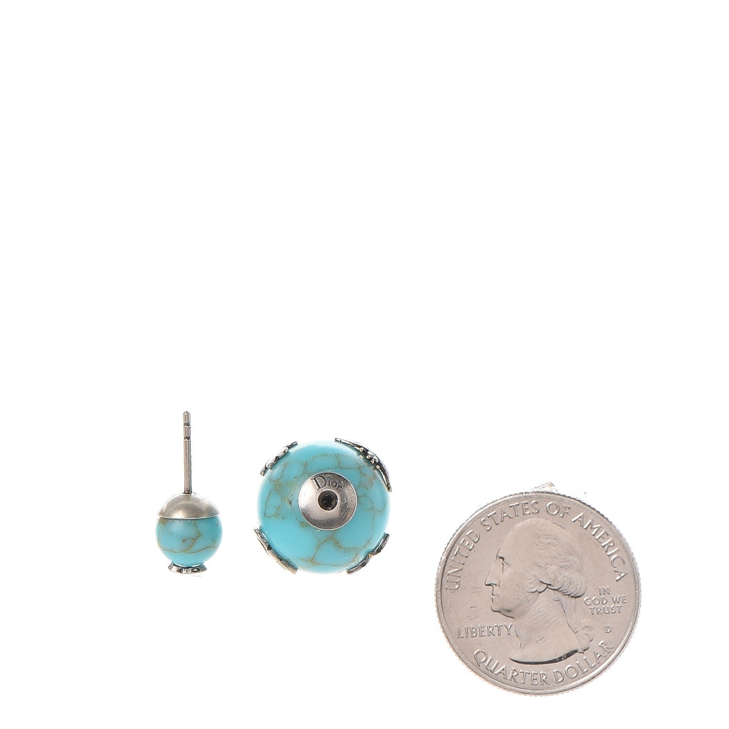 Christian Dior Mise En Dior Tribal Earrings Turquoise 2 of 6