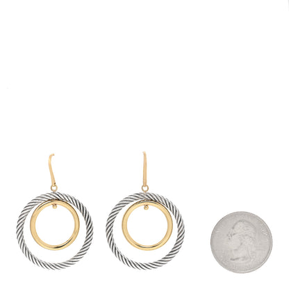 David Yurman 18K Yellow Gold Sterling Silver Mobile Earrings 2 of 5