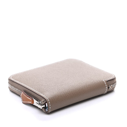 Hermes Epsom Silk'in Compact Wallet Etoupe 4 of 10
