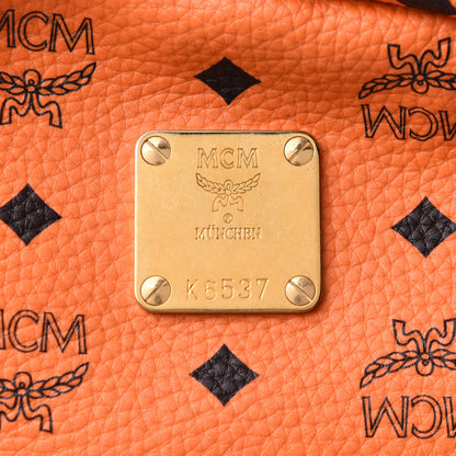MCM Visetos Side Stud Large Stark Backpack Orange 23 of 28