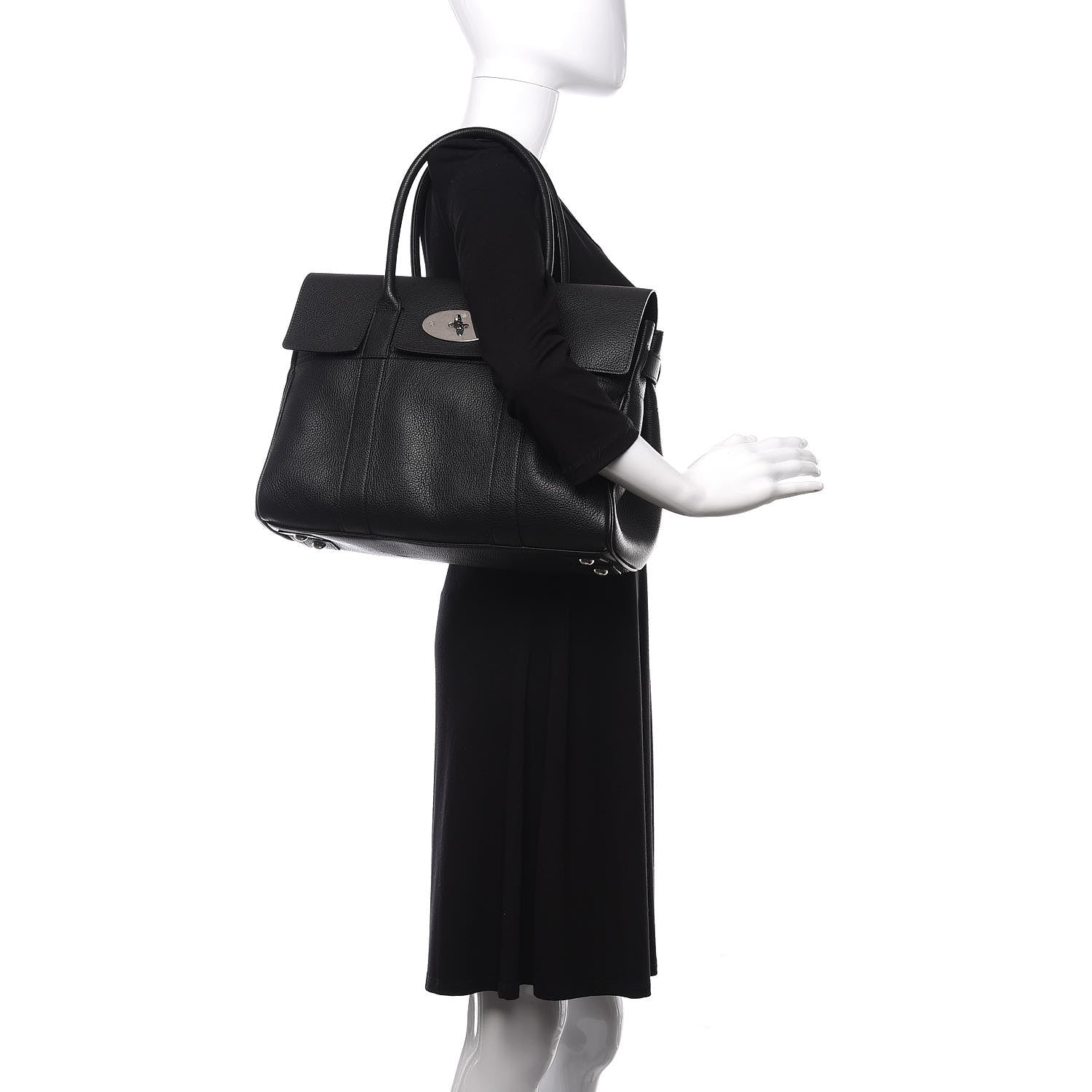 Mulberry Classic Grain Calfskin Bayswater Black 2 of 11