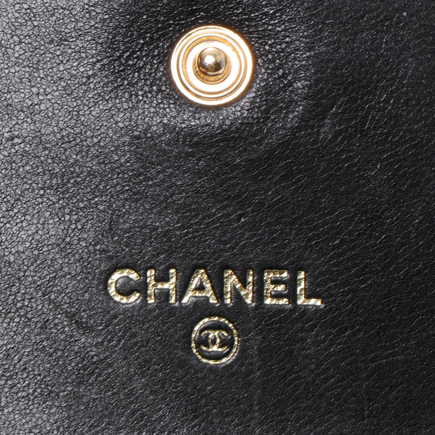 Caviar CC Flap Wallet Black