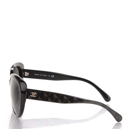 Chanel Quilted CC Sunglasses 5184 Black 2 of 5