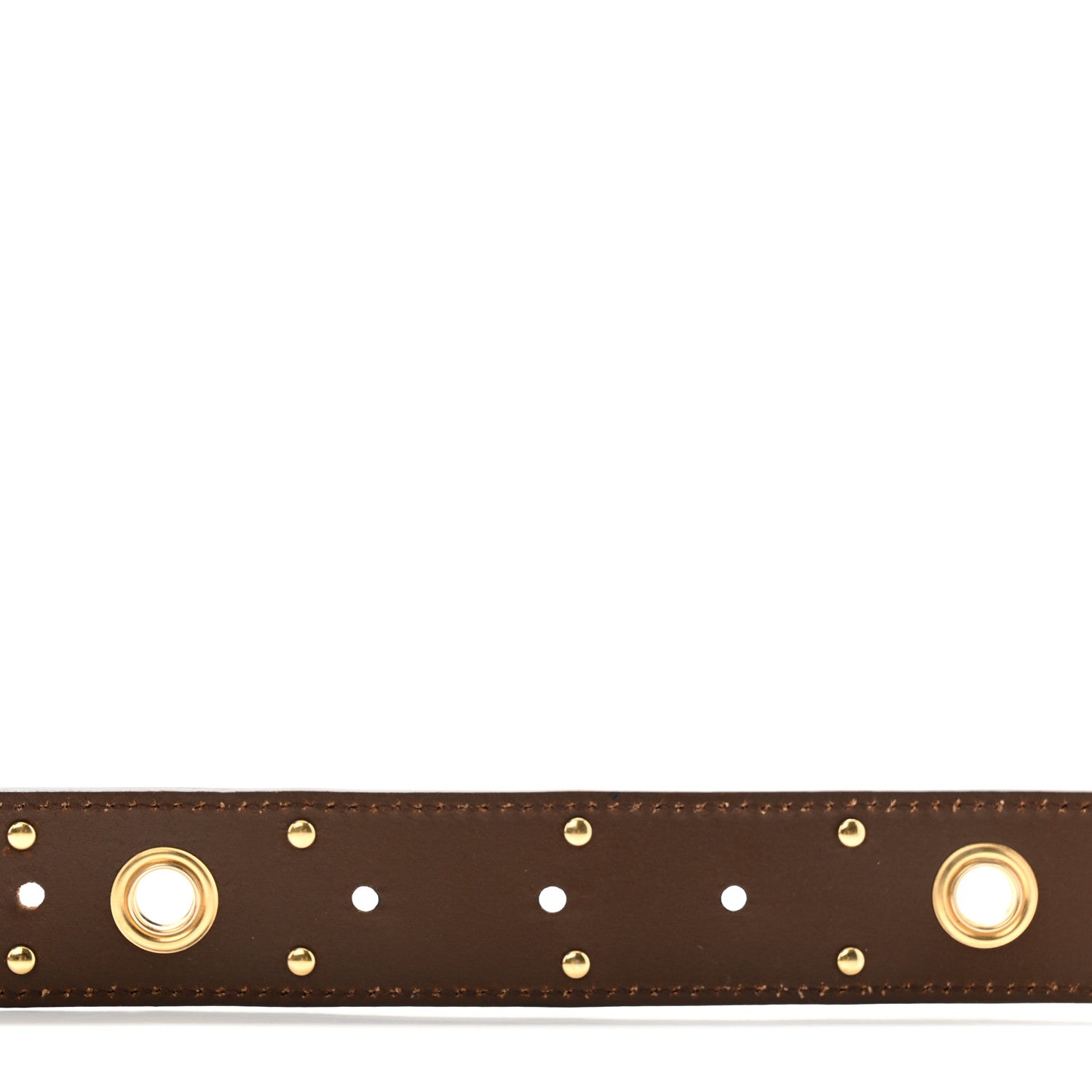 Gucci Faded Calfskin Grommet Double G Belt 80 32 Cuir 5 of 9