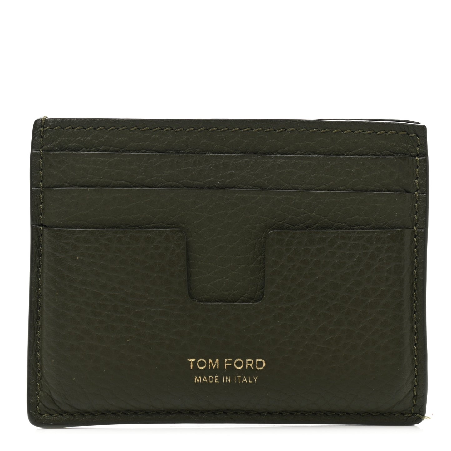Calfskin Card Holder Green