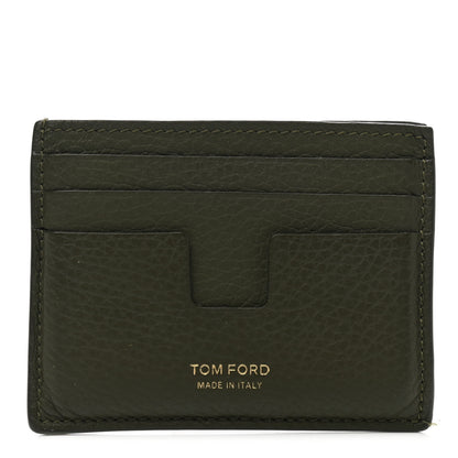 Tom Ford Calfskin Card Holder Green 1 of 7