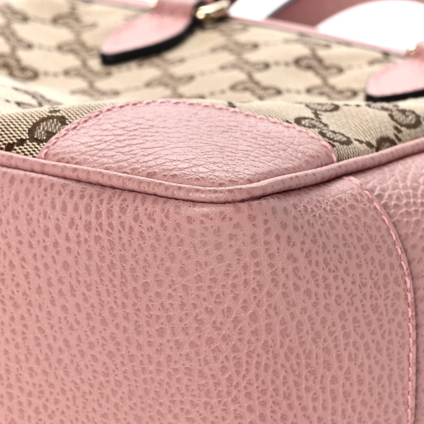 Monogram Small Bree Tote Beige Soft Pink