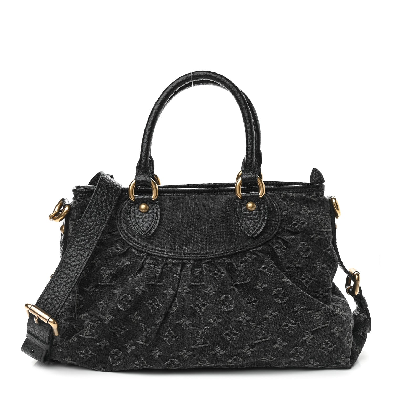 Louis Vuitton Denim Neo Cabby MM Black 1 of 11