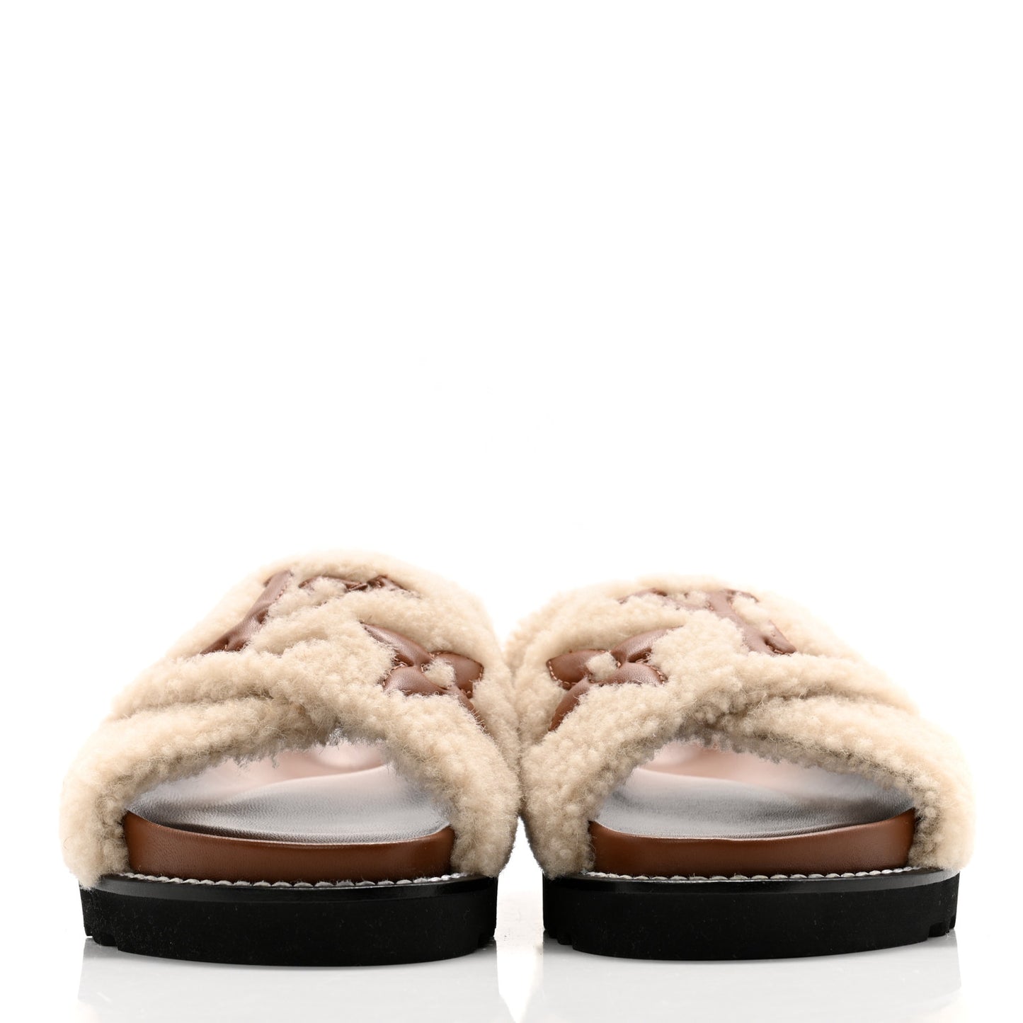 Shearling Paseo Flat Comfort Mule 37 Brown