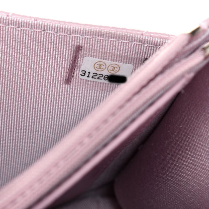 Chanel Caviar Quilted Wallet On Chain WOC Light Pink 8 of 18