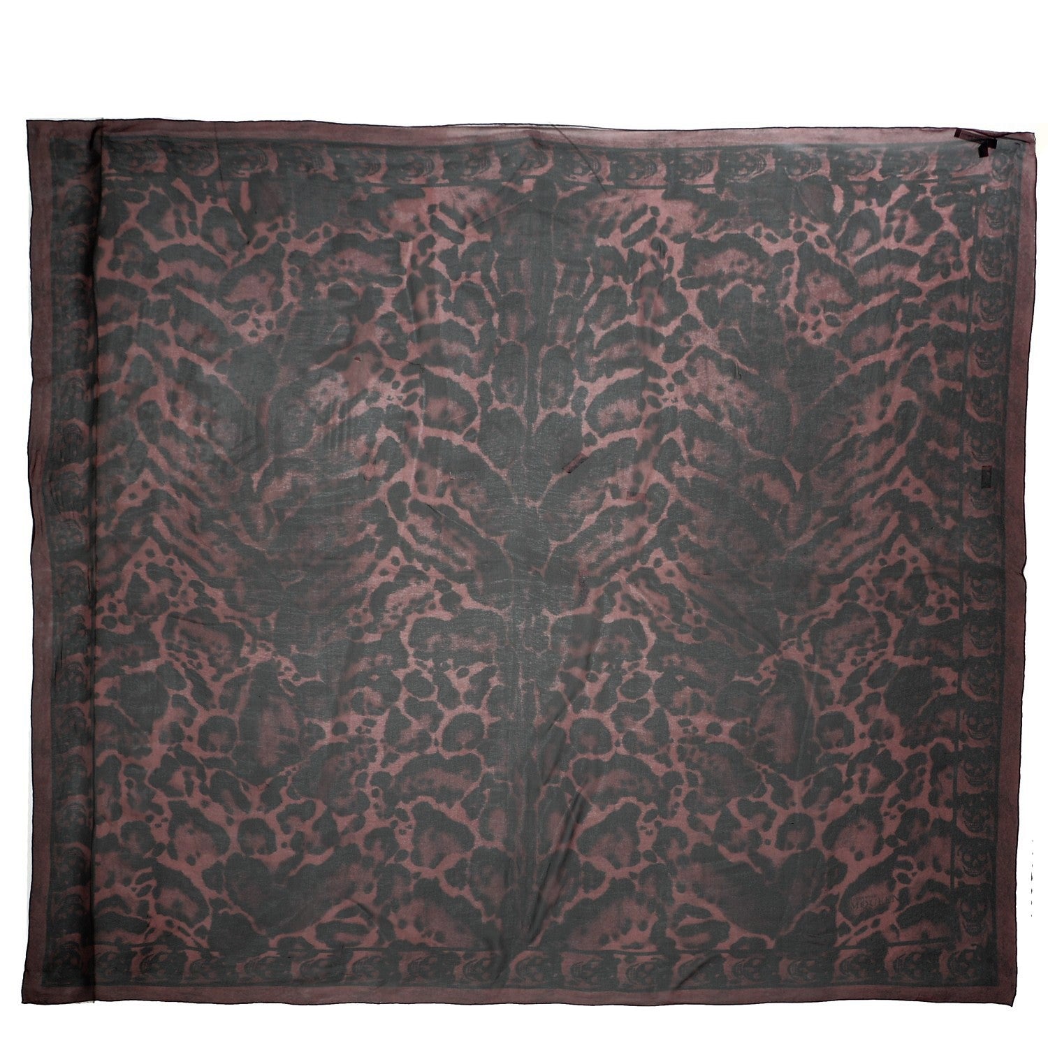 Alexander McQueen Silk Chiffon Animalier Skull Scarf 1 of 5