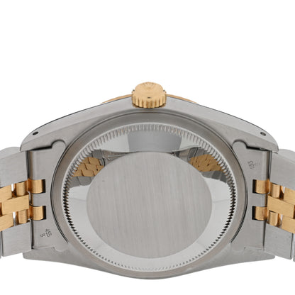 Rolex Stainless Steel 18K Yellow Gold 36mm Oyster Perpetual Datejust Watch Champagne 16233 4 of 4