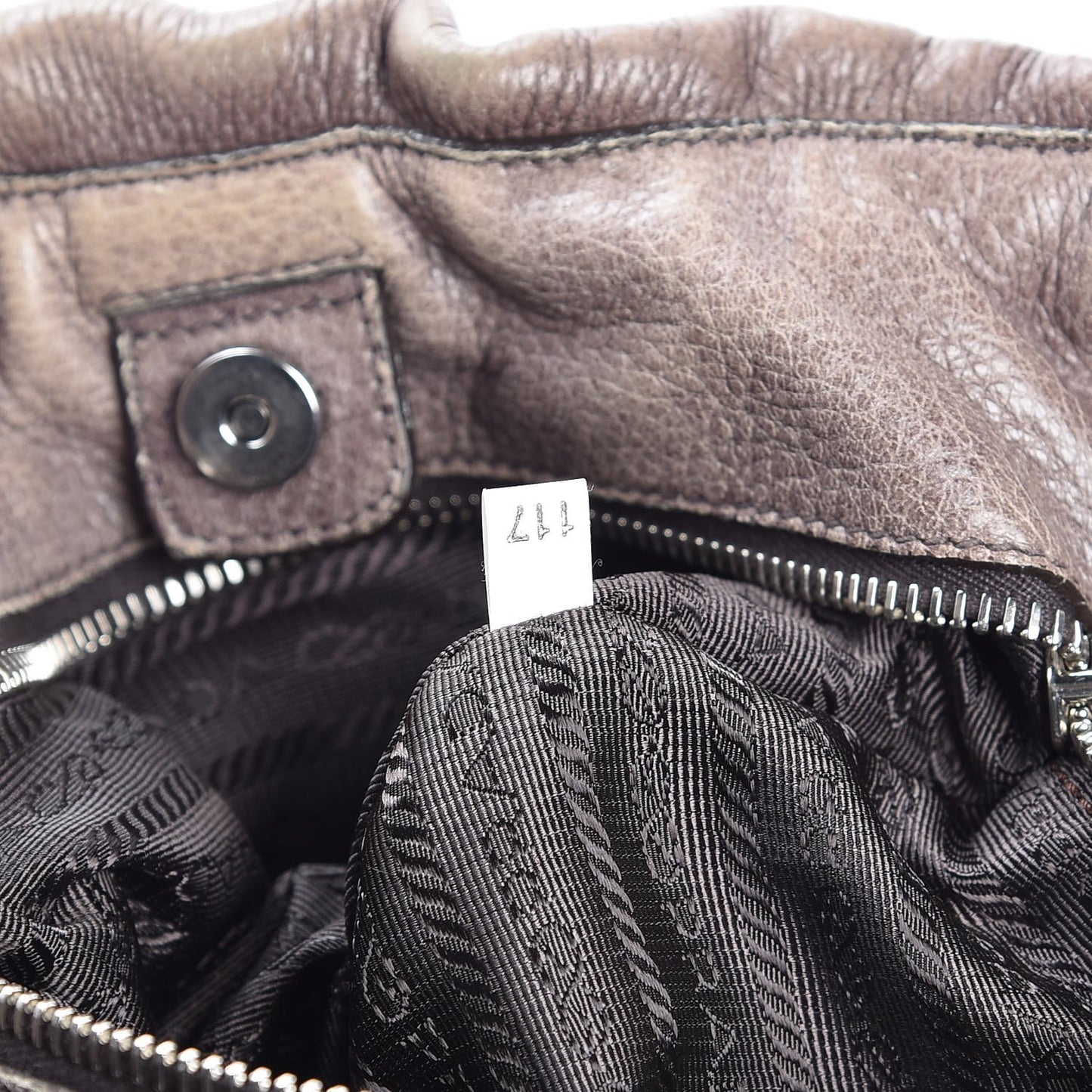 Cervo Gathered Shoulder Bag Brown