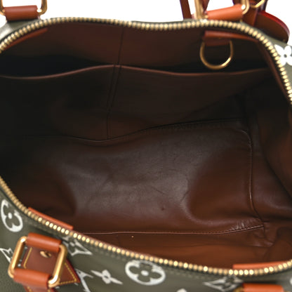 Louis Vuitton Calfskin Monogram Speedy P9 Bandouliere 40 Green Sancha 6 of 11