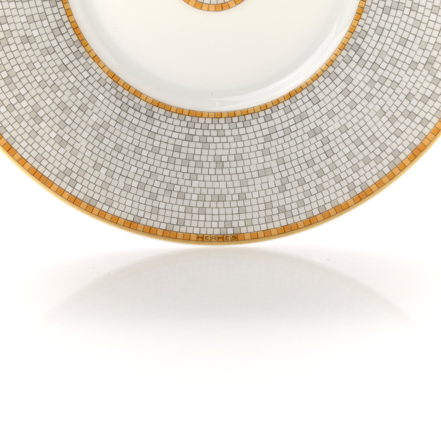 Porcelain Mosaique Au 24 Platine Tea Cup And Saucer Gold