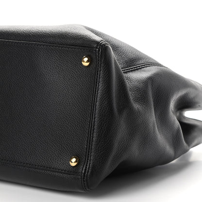 Chanel Calfskin Cerf Executive Shopper Tote Black 10 of 14