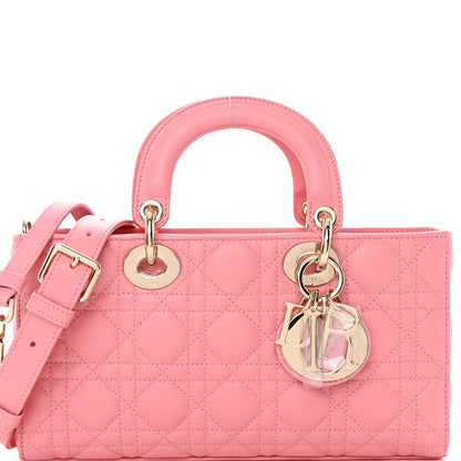 Christian Dior Lambskin Cannage Medium Lady D-Joy Light Pink 8 of 13