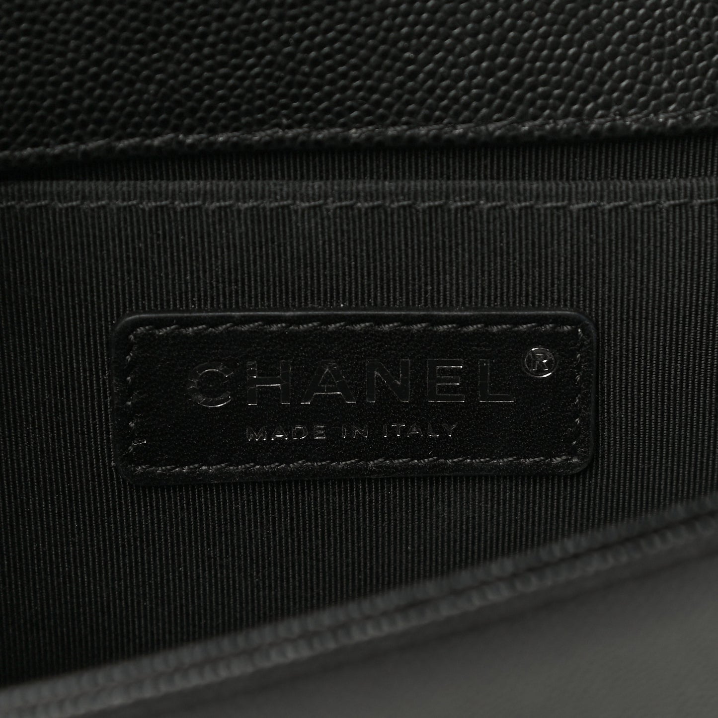 Caviar Quilted Small Boy Flap Black