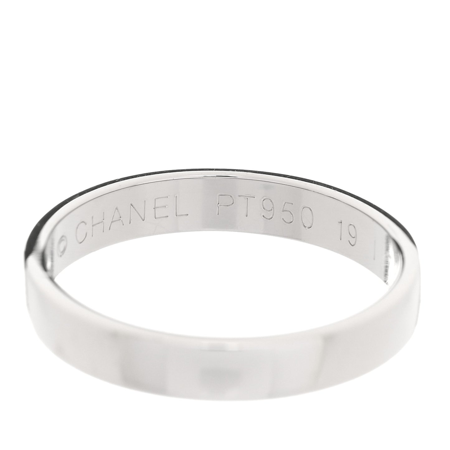 Platinum 3mm Wedding Band Ring 48 4.5